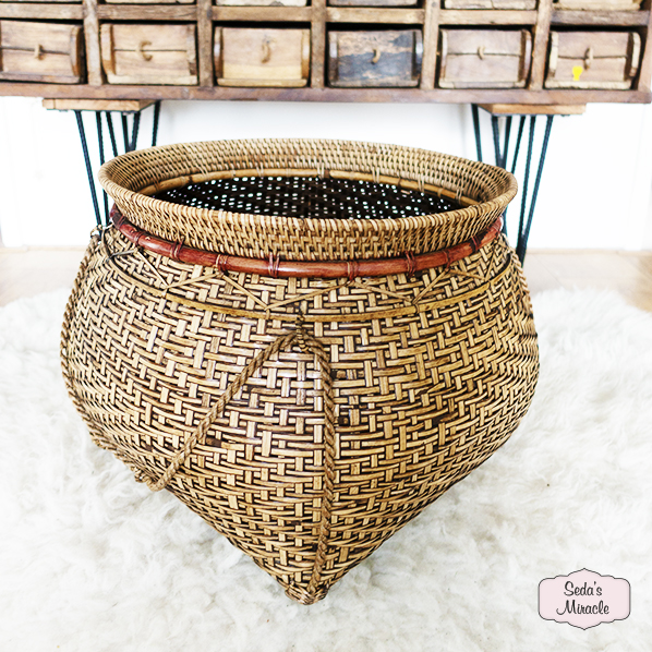 Handmade Barabu bamboo basket