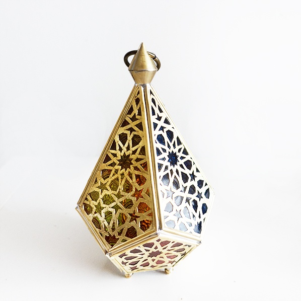 Handgefertigter marokkanischer Dimaza Teelichthalter, Kupfer