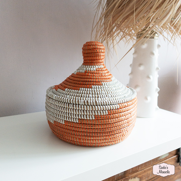 Afrikaanse Bini bijoux mand, large