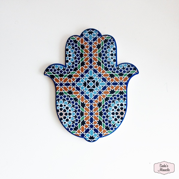 Marokkaans Fatima handje van aardewerk
