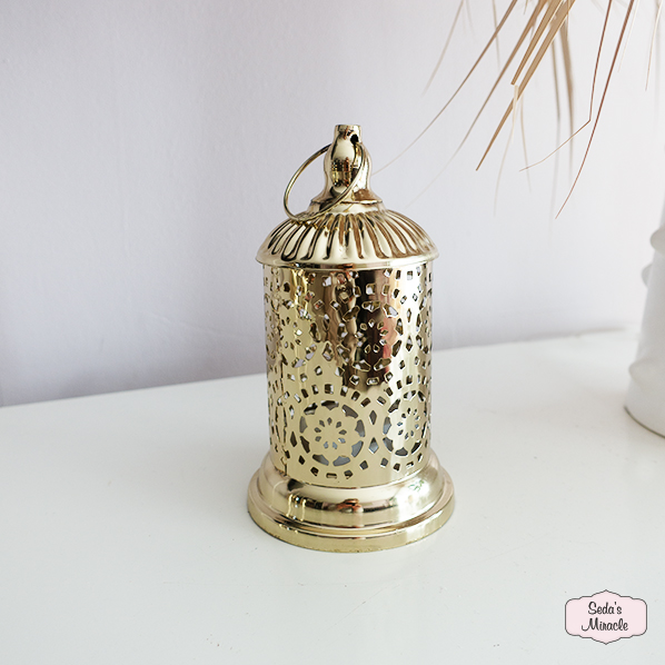 Moroccan Servi lantern with LED lighting, small
