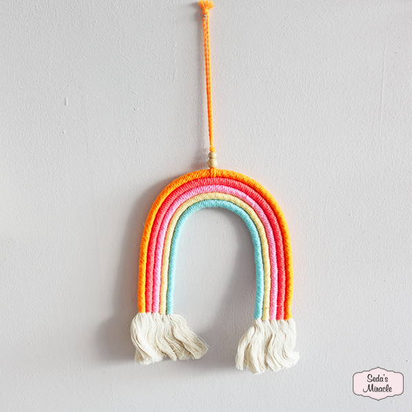 Macramé regenboog