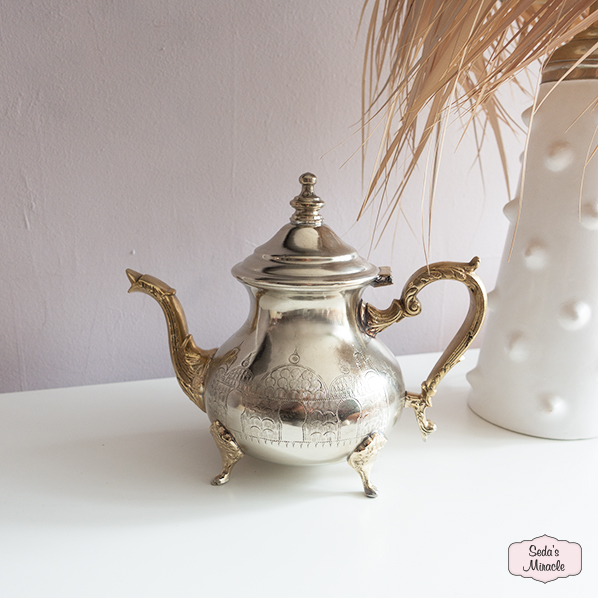 Antieke Marokkaanse Riad theepot, large