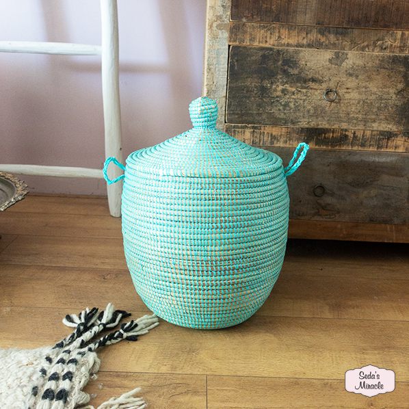 Afrikaanse Buluku mand, turquoise, large