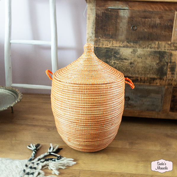 Afrikaanse wasmand, oranje, medium