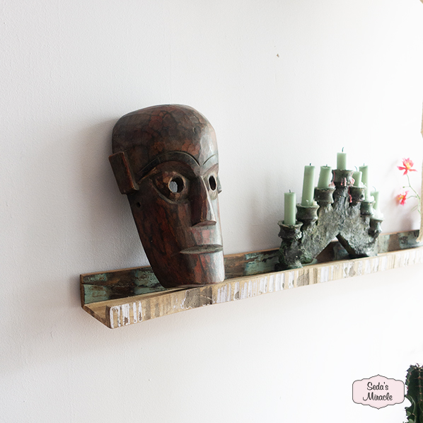 handgemaakt-vintage-fair-trade-houten-ithri-masker-teakhout-uit-india 2 Vintage houten Ithri masker