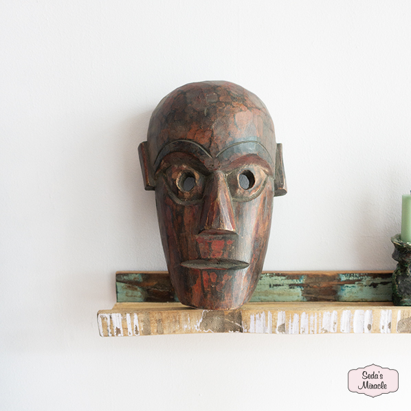Vintage houten Ithri masker
