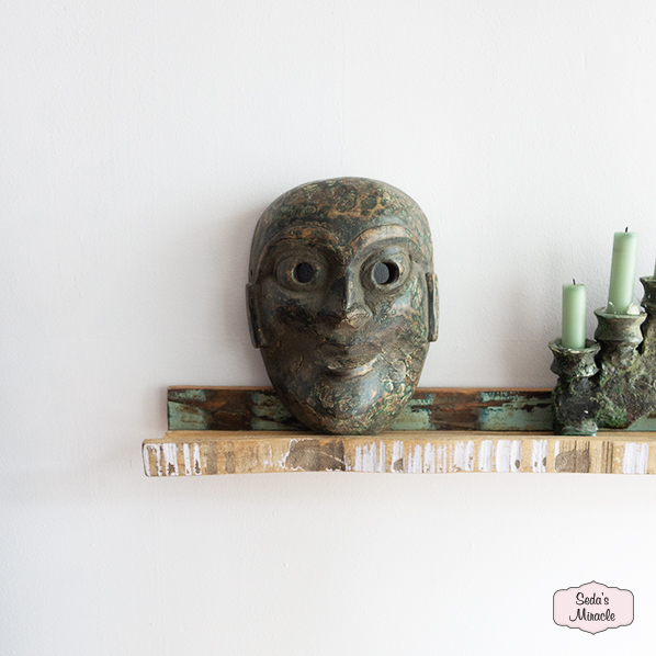 Vintage houten Yidir masker