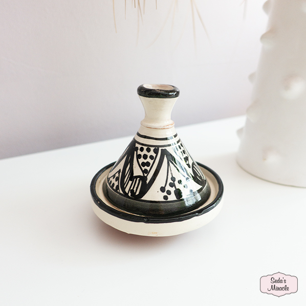 Marokkaanse kruiden tajine, wit zwart, medium